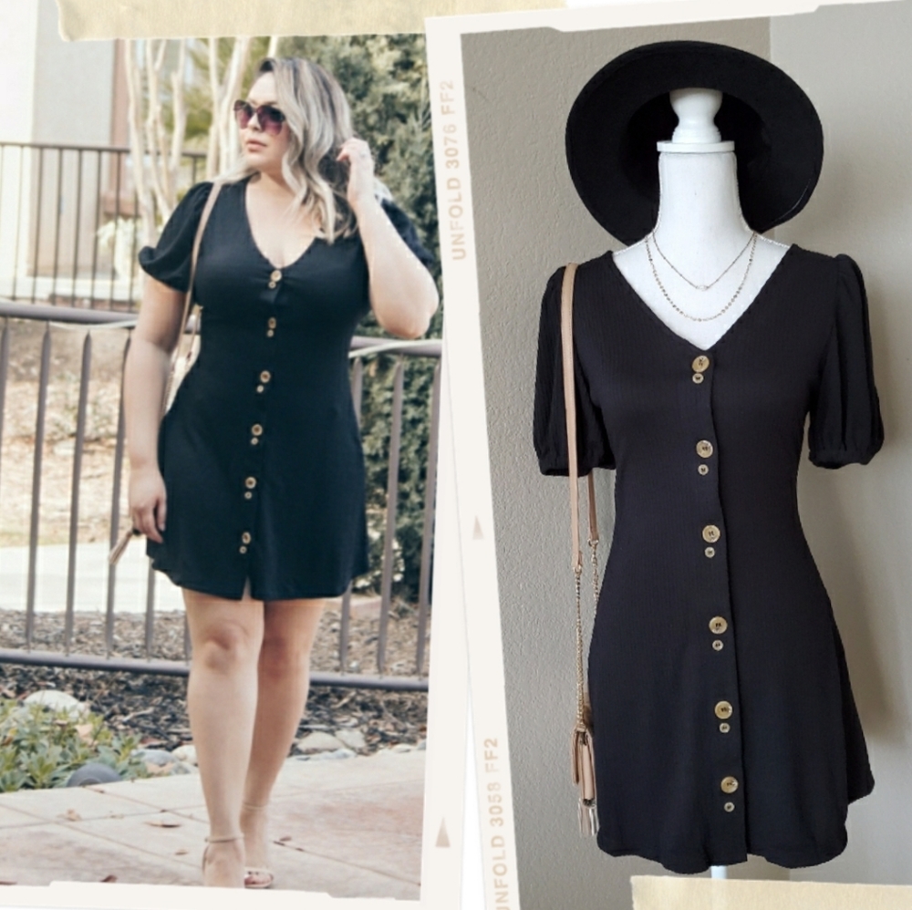 Puffy Sleeve Dress